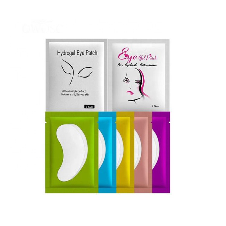 Custom oem under eye glitter pads private label pink under eye pads under eye gel pads private label