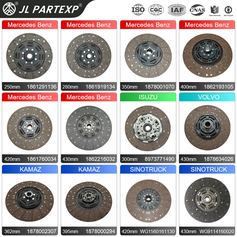 JL partexp 362 мм грузовик диск сцепления для КАМАЗ TB1105-S2 4307 хорошая цена оптовая торговля OEM 1878002307
