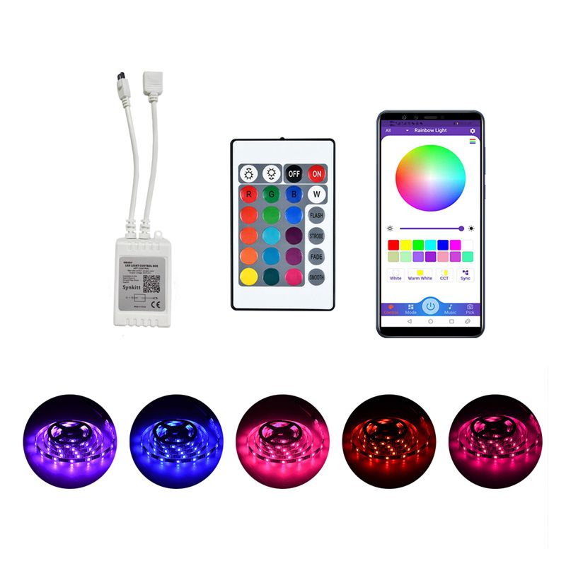 Умный светодиодный контроллер для Rgb светодиодной ленты с дистанционным управлением, Светодиодная лента с регулировкой яркости
