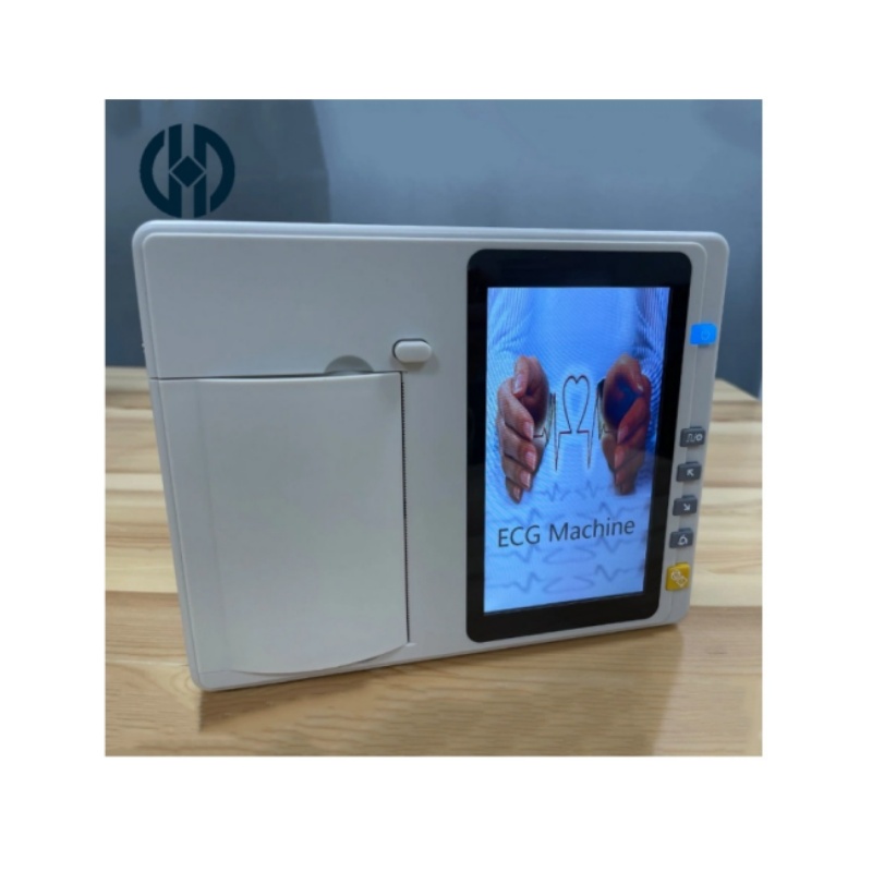Medical 7inch Touch Screen ECG Hospital 6 Channel ECG Machine With Built-in Printer