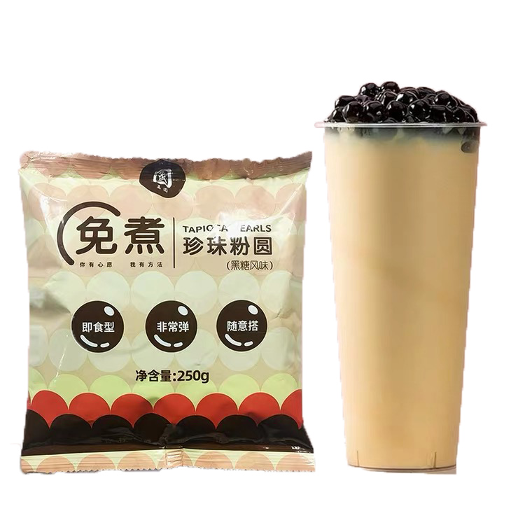 500 г мгновенный черный жемчуг tapioca, коричневый сахар, кристалл, готовый к употреблению, тайваньский молочный чай, пузырьковый чай, безалкогольный напиток