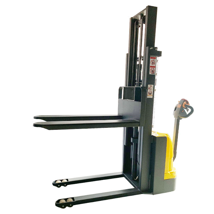 1000kg 1500kg walking forklift battery fully electric pallet stacker