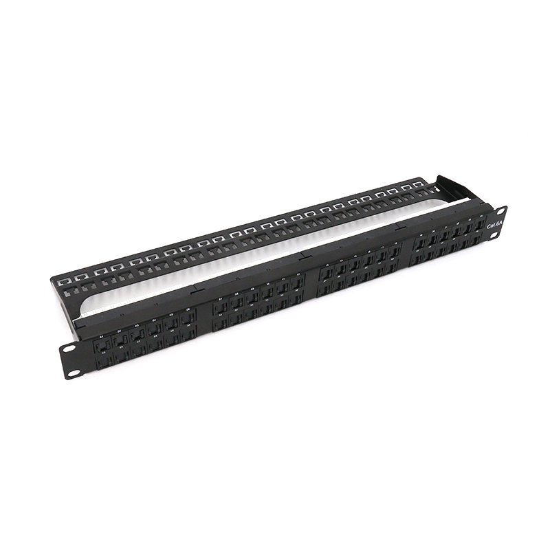 MT-4206 1U 48 портовая коммутационная панель UTP с пылезащитный двери CAT6