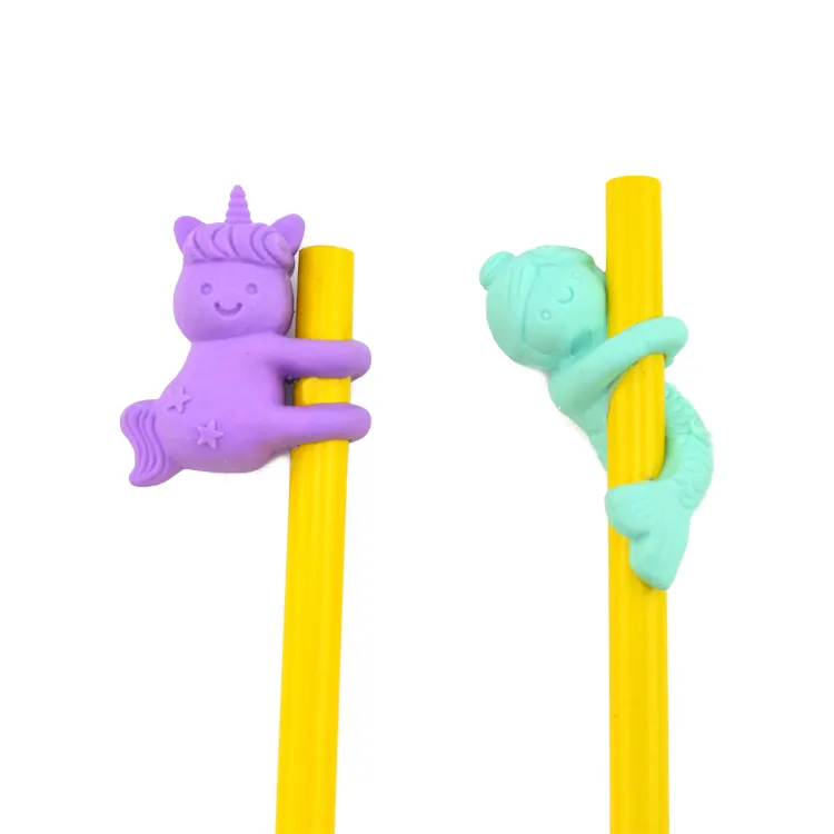china supply wholesale custom pencil topper eraser cheap animal pencil eraser for kids