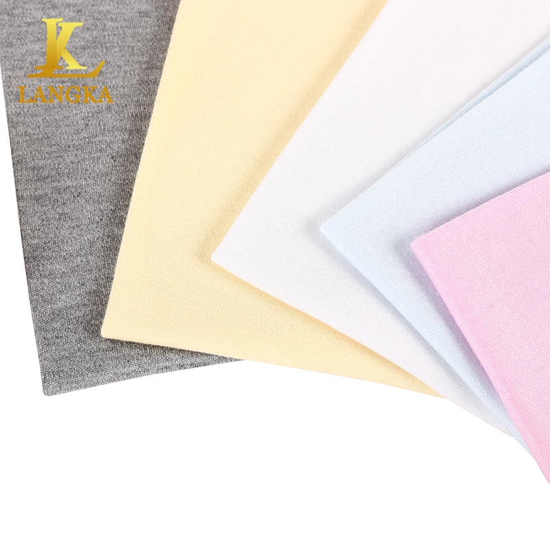 Langka Wholesale 100% Rayon/Viscose Plain Dyed Fabric For T-shirt Dress