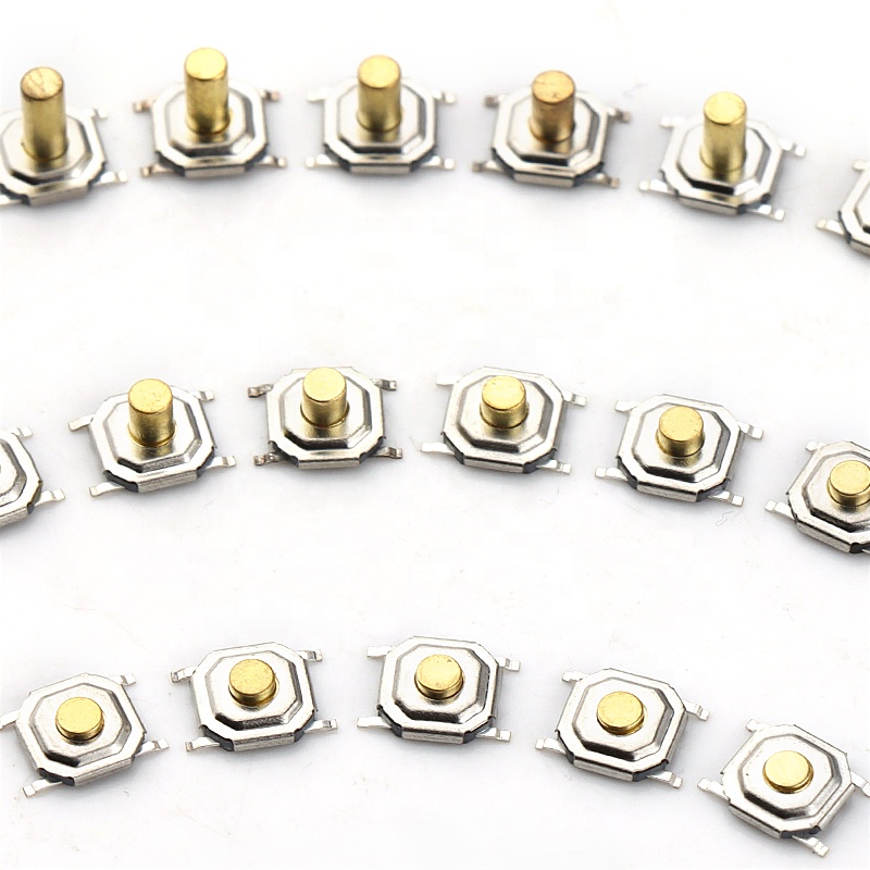 4*4*1,5 тактовый переключатель smt smd, латунный 4x4 мм 4-контактный smd микротактовый переключатель, тактильный переключатель