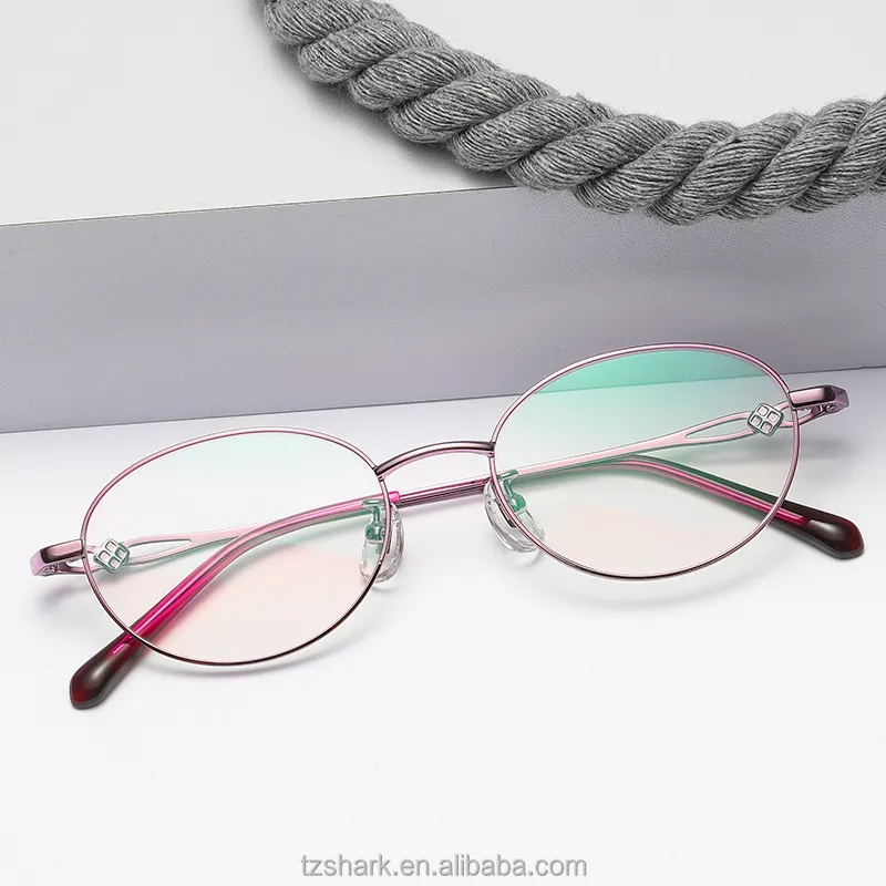 2021 New Metal Women Ultra Light Eyeglasses Frame Adults Spectacle Glasses Frame For Ladies