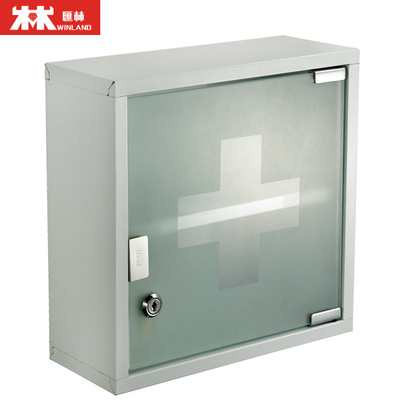 Small size wall mounted economic metal medicine cabinet