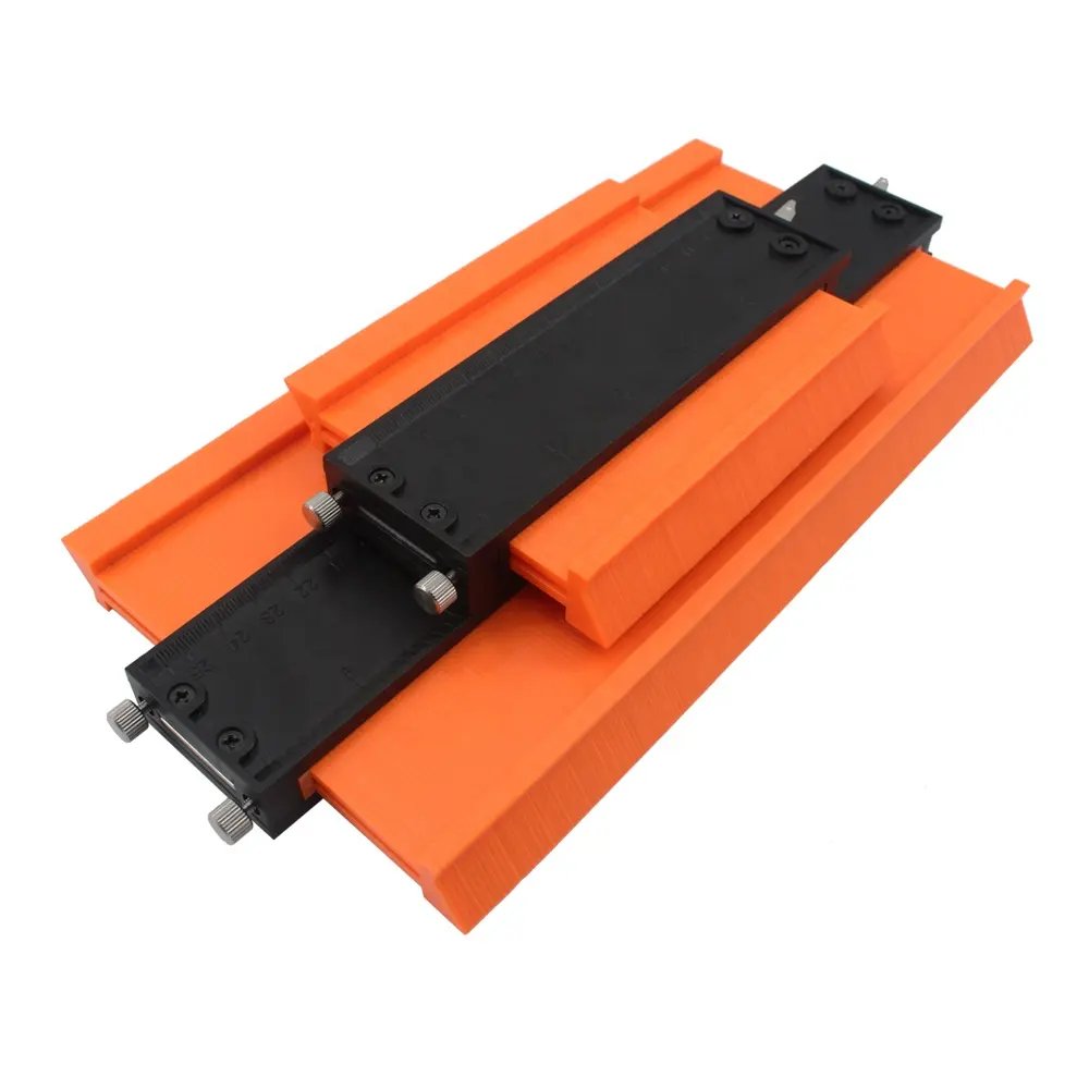 2020 New Upgraded 2 pack 5" 10" inch Orange Plastic Profile Contour gauge with metal lock and screw adjustable tightness
