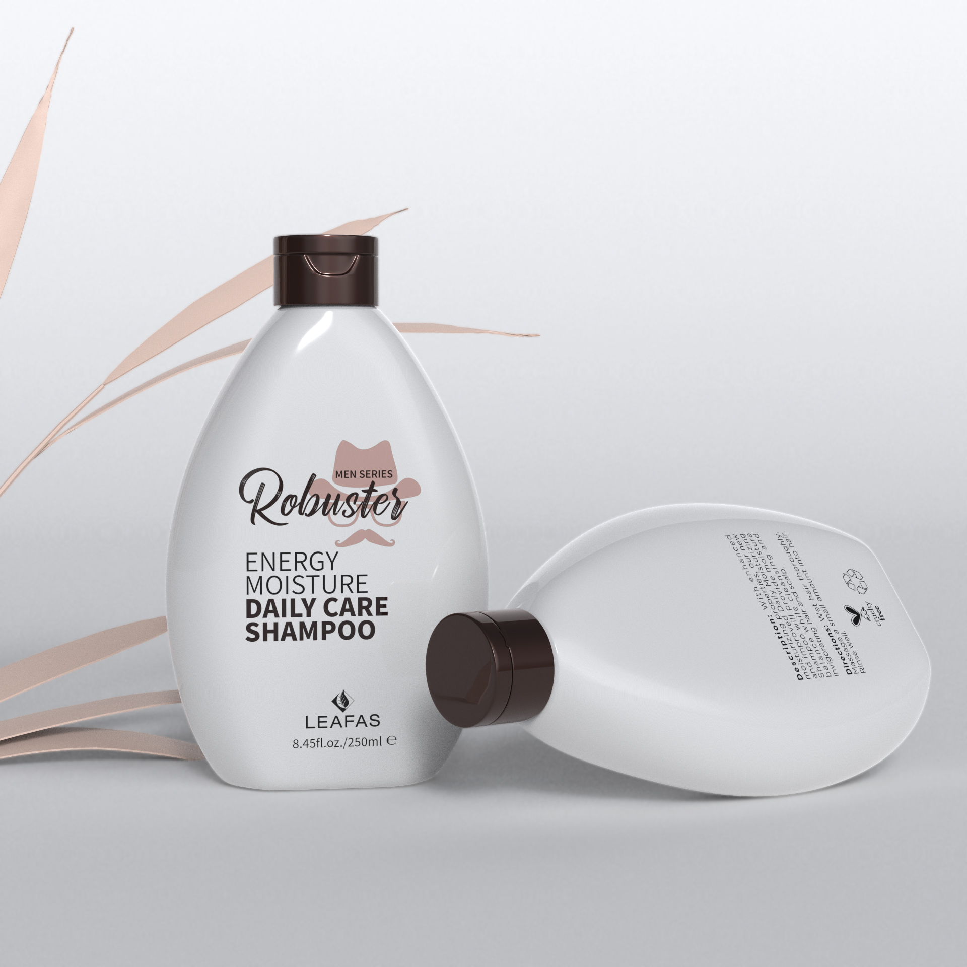 hair care shampoo private label ROBUSTE MEN Series Moisturizing Shampoo DAILY CARE SHAMPOO