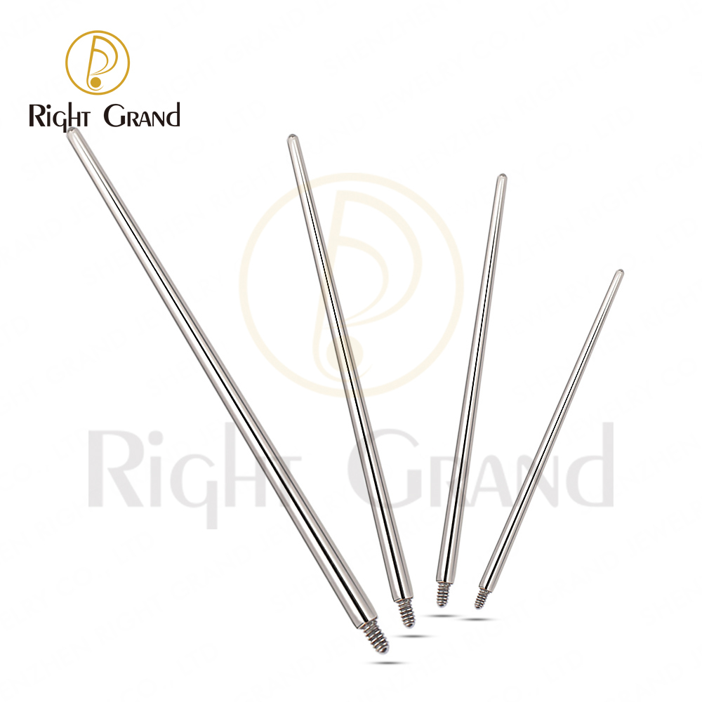 100% Implant Grade ASTM F136 Titanium Pin Taper for Internally Threaded Piercing Jewelry