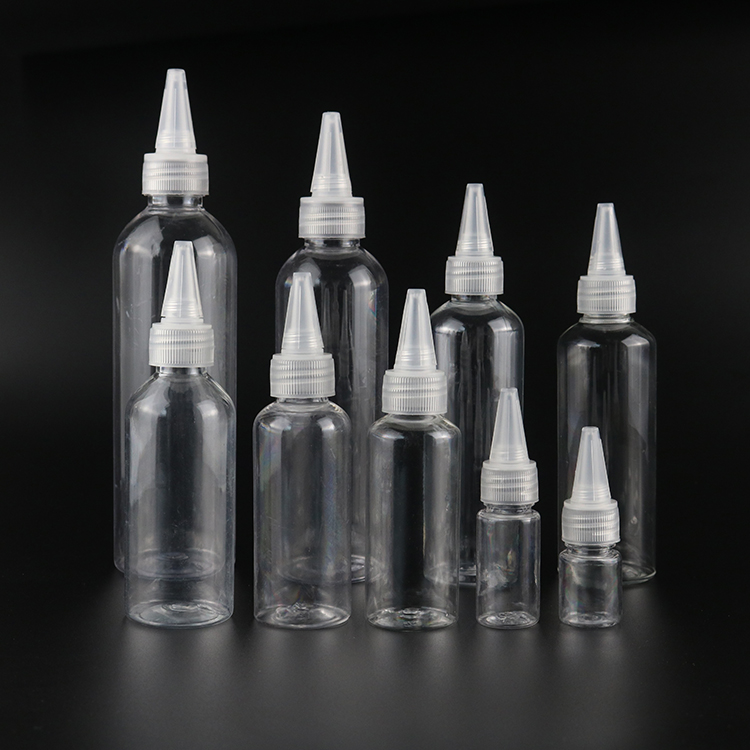 100ml Long Nozzle Tip Cap Pet Lotion Bottles Body Wash Plastic Skin Care Bottle