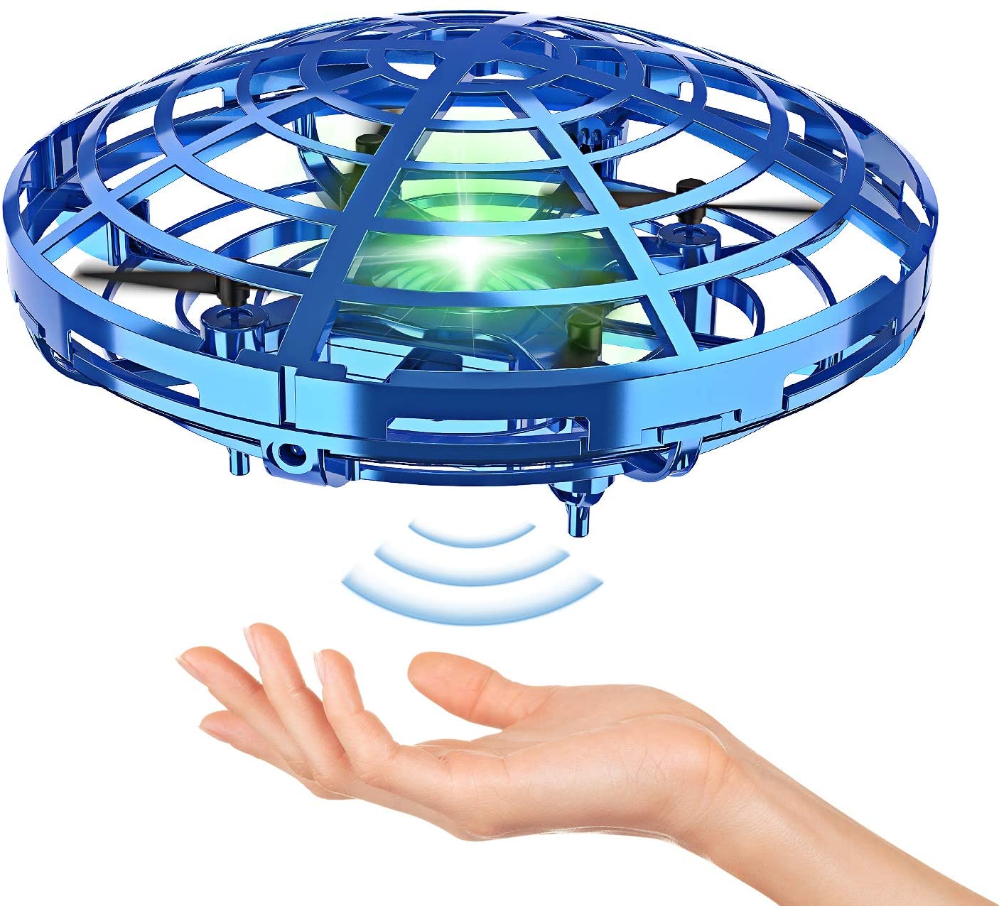Amazon Hot Sale Hand Operated Mini USB Rechargeable Drone Toy Indrared Induction LED Light UFO Flying Floating Toy