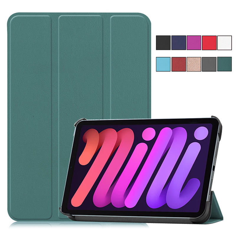 For iPad Mini 6 2021 Case 8.3 inch Folding PU Leather Stand Protective Tablet Cover For ipad mini6 Case