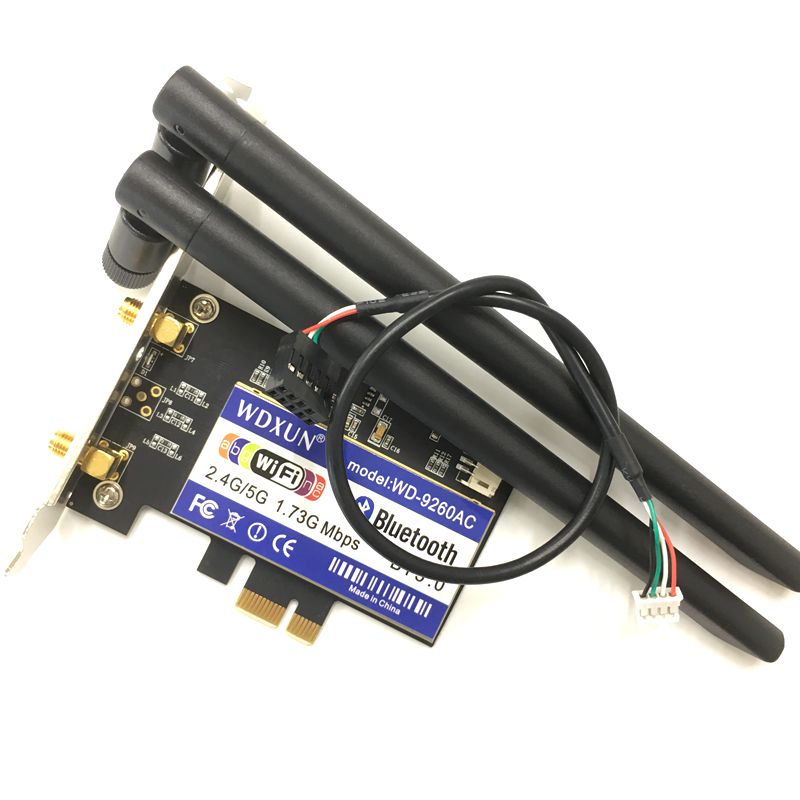 Беспроводной-ac 9260 переменного тока для Intel 9260ac 9260NGW 1730 Мбит PCI-e PCIE 1X Вай-Фай адаптер MU-MIMO BT 5,0 WLAN сетевой карты