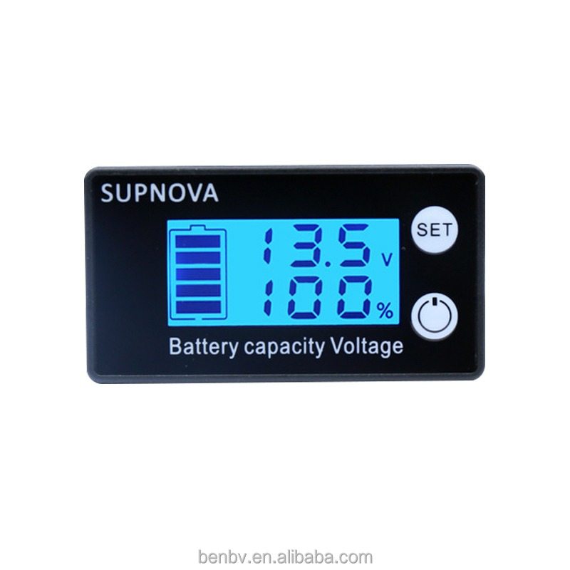 attery Capacity Indicator Tester DC 7-68 Vlithium battery capacity indicator Voltmeter Voltage Gauge 12V 24V 48V