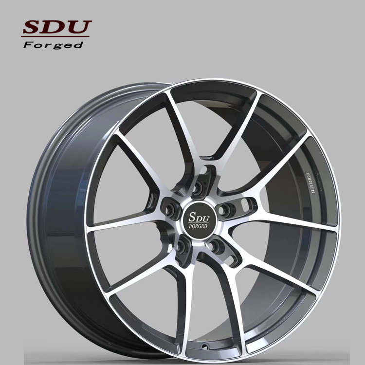 Машина лицо 19x8,5 5x112 5x120 5x114,3 с порошковым покрытием кованые колеса