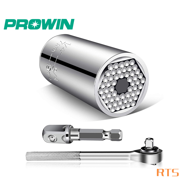 Prowin Amazon, Лидер продаж, SKU 10249 7-19 мм 1/4-3/4 дюйма, адаптер для электродрели, инструмент с храповым механизмом, универсальная розетка