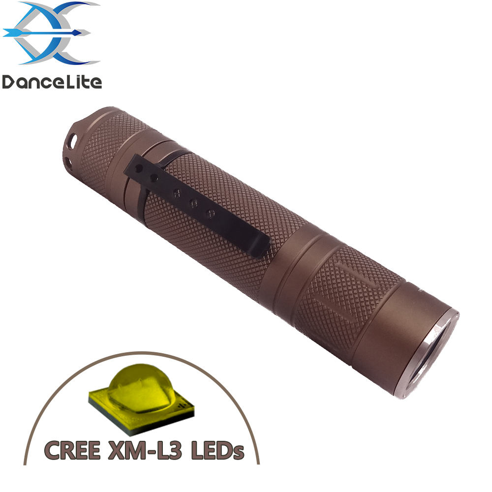 OEM Titanium S21 Powerful Portable Flashlight XM-L3 L3 1800Lumens Camping Torch Work Light 21700 Lamp