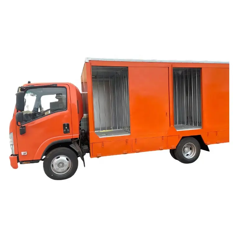 new customized side door 1suzu dongfeng faw foton van cargo box truck