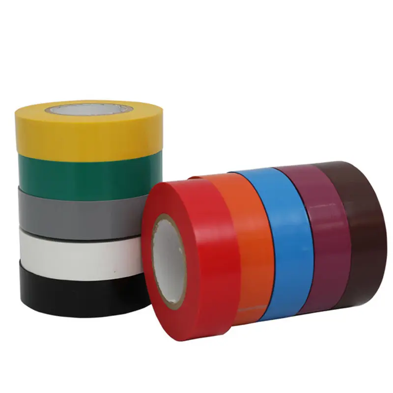 Custom Electric warning masking PVC Electrical Insulation Tape Jumbo Roll