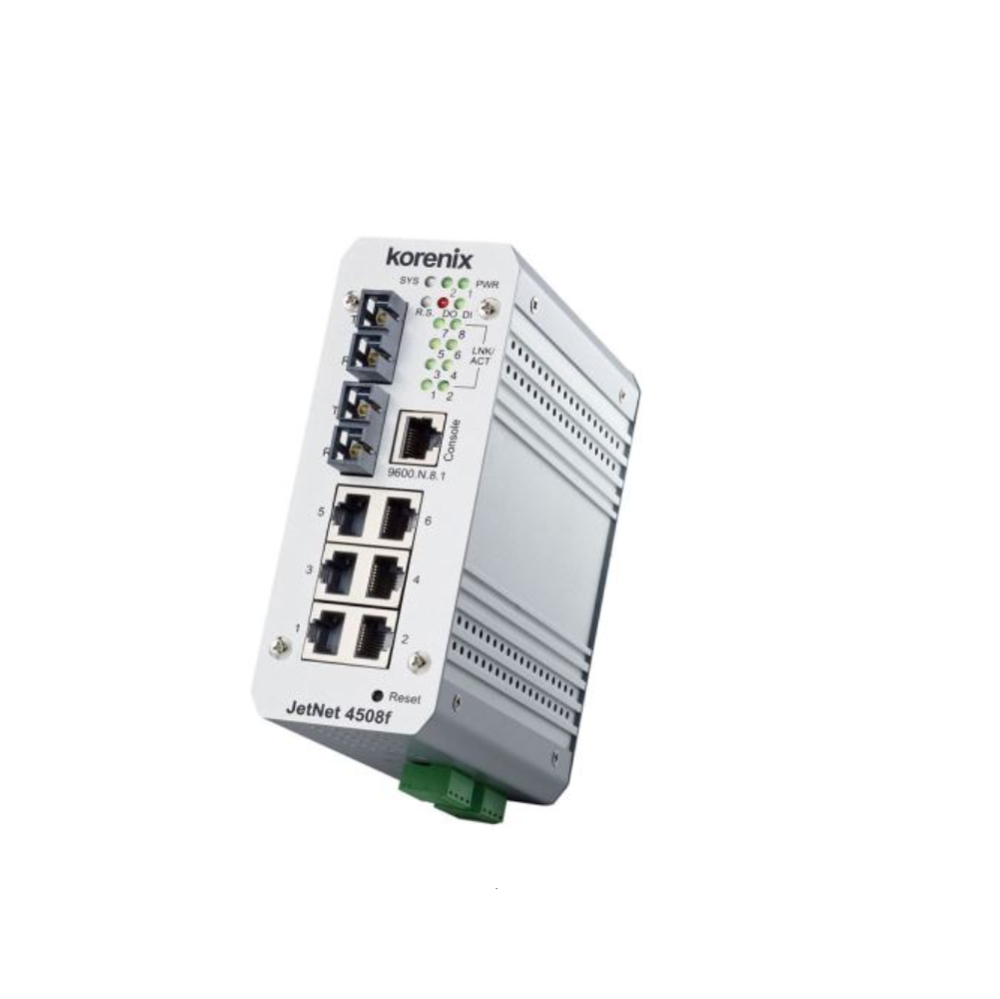 Korenix JetNet 4508f промышленный 8-портовый неуправляемый Быстрый коммутатор эфирной сети