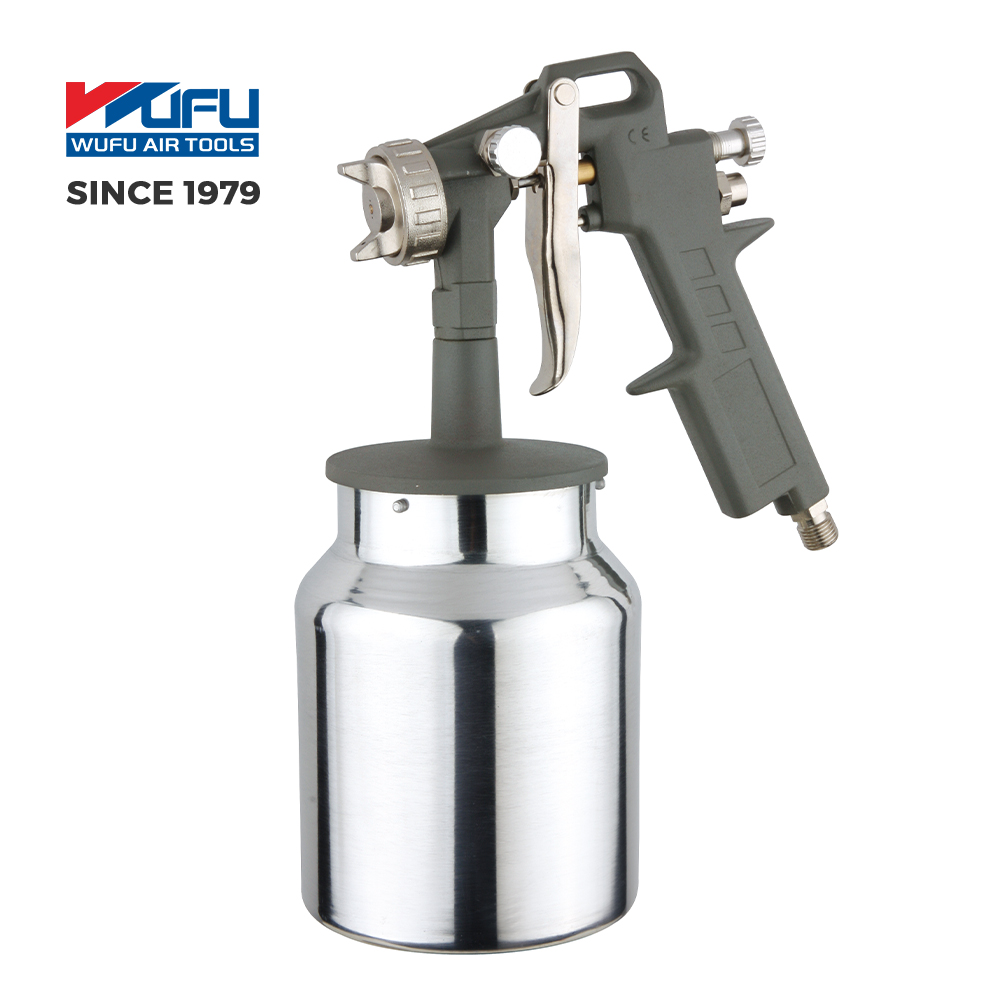 162A1 high pressure pneumatic gravity air spray paint gun with alum cup