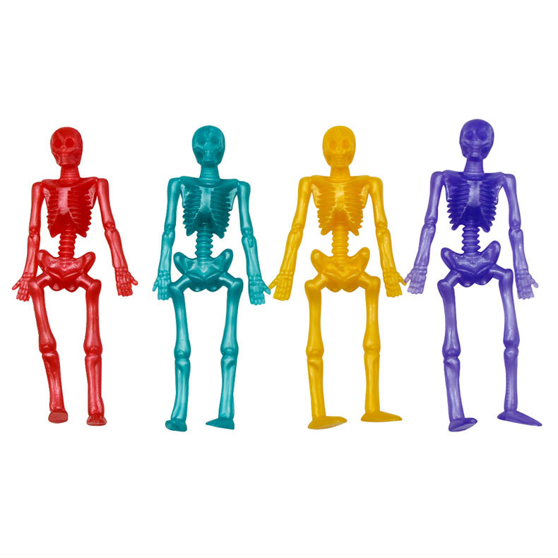 Spooky Skeleton Friend TPR Plastic Novelty Toy for Kids - Factory Direct Halloween Gift