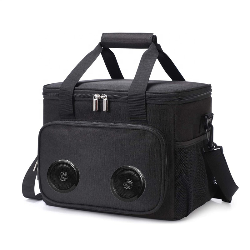 24 Can Picnic Travel Camping Custom Logo Soft Waterproof Cooler Bag with Blue Tooth Speaker