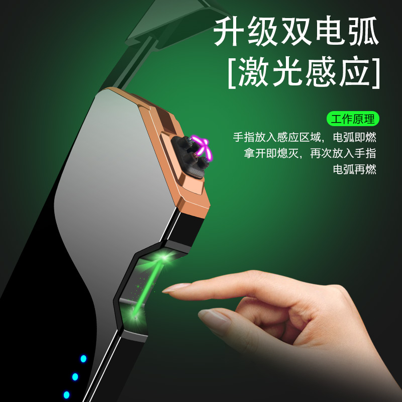 Лазерная Индукционная дуговая Зажигалка X Плазменные зажигалки, перезаряжаемая USB электрическая зажигалка со светодиодным дисплеем