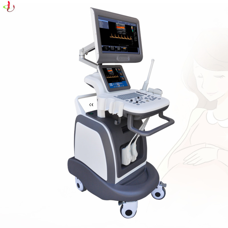GE interface voluson e10 similar USG machine 4D trolley color doppler ultrasound scanner