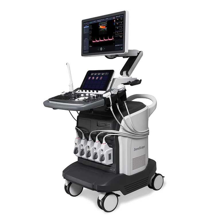 Sonoscape S50 Elite 4D Trolley Medical Ultrasound Equipment Color Doppler Ultrasound Machine