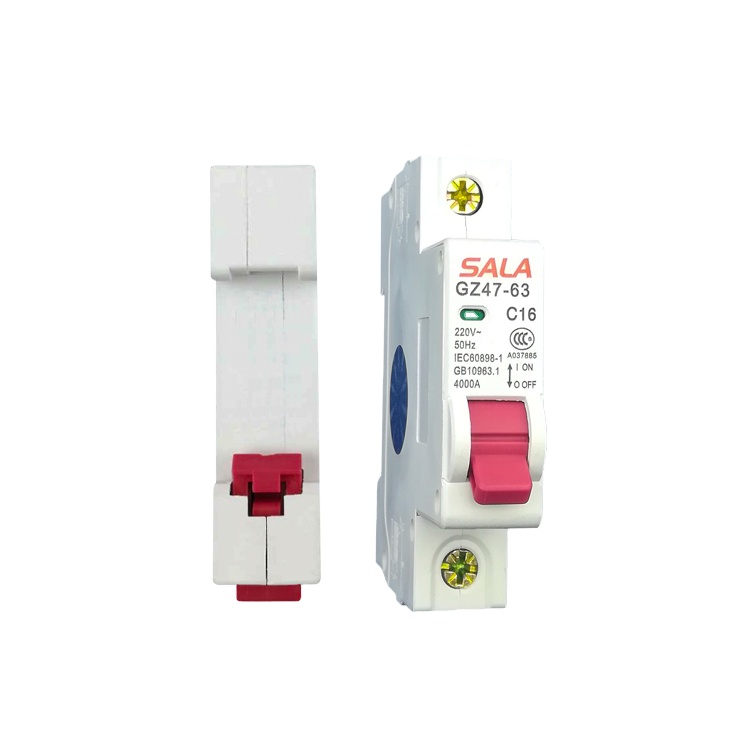 Electrical single pole mcb breaker DZ47-63 mini circuit breaker