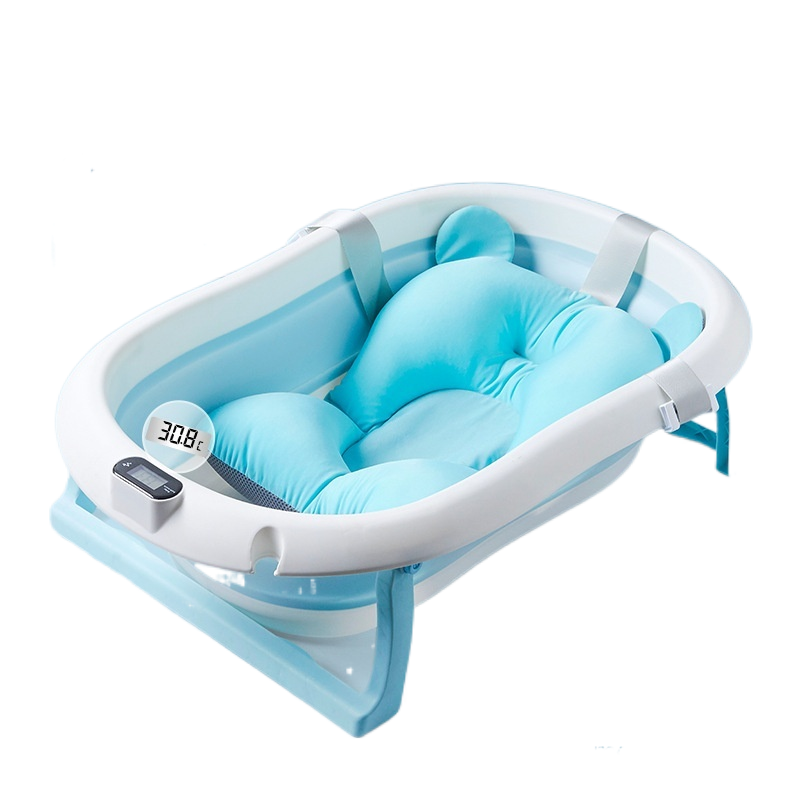 Warm baby bath tub household baby folding bath tub for sitting and lying large size newborn baby products