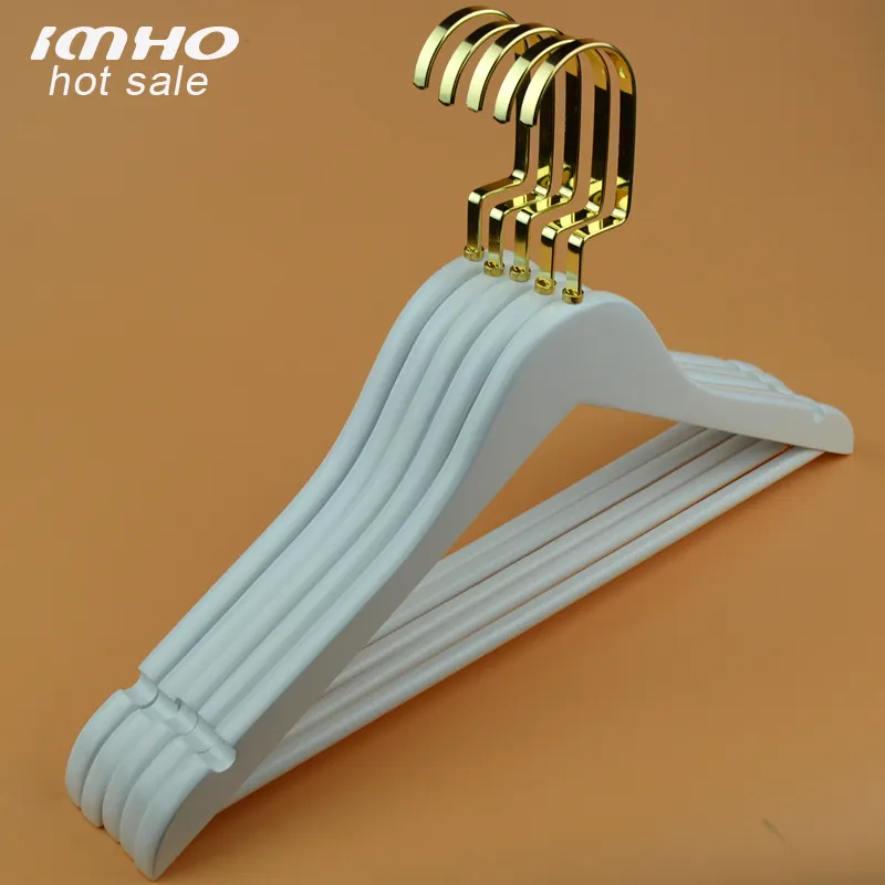 Wholesale manufacturer high quality organic wooden clothes hanger for display Wood Top Suit Hangers