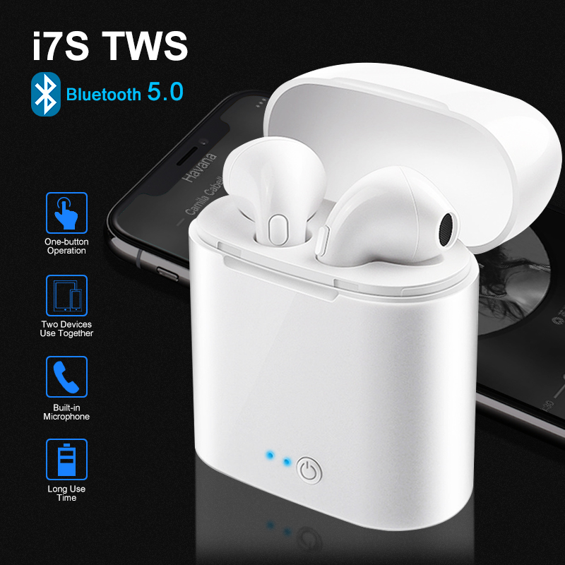 Бесплатный образец i7s TWS Bluetooth наушники Беспроводная связь 2020 true In-Ear Наушники Bluetooth для смартфона