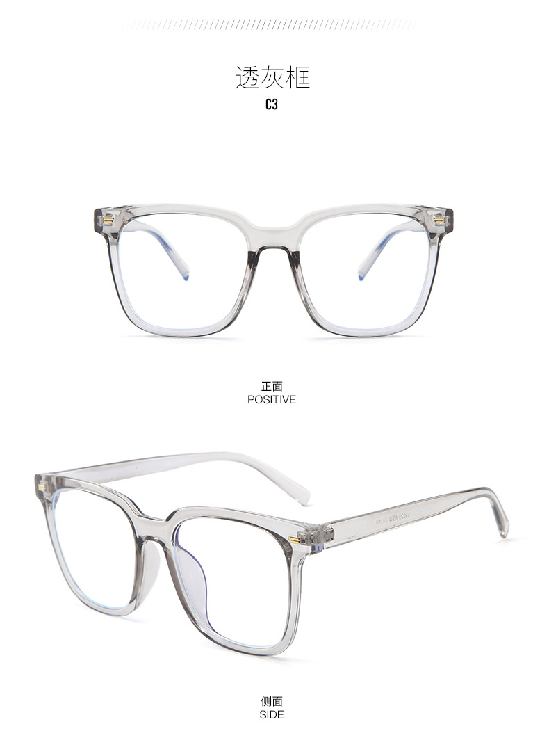 Cheap Fashion Design Women Men Plastic Clear Transparent Frames Anti Blue Light Bock Eye Protection Optical Glasses Eyeglass