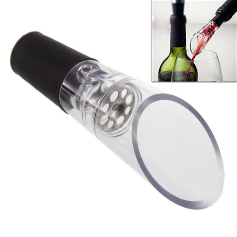 Red Wine Decanter Pourer Aerator Pour Spout Bottle Stopper Wine Aerator