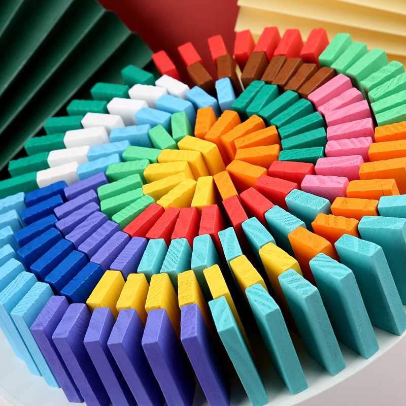 Wooden Educational Toys 120 pcs Children Color Sort colorful Wood Blocks Games Educational Toys For Kid Gift