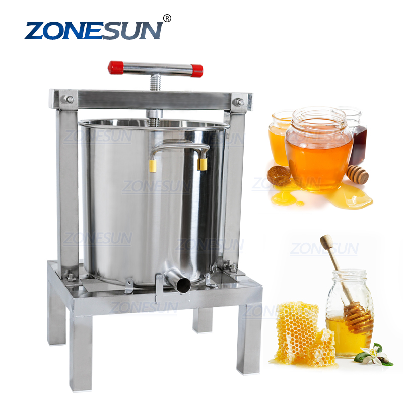 ZONESUN меда из нержавеющей стали на воск давление машина ручной пресс машина, полностью закрытый корпус с двумя соковыжималка парафин прокатный стан для восковой депиляции
