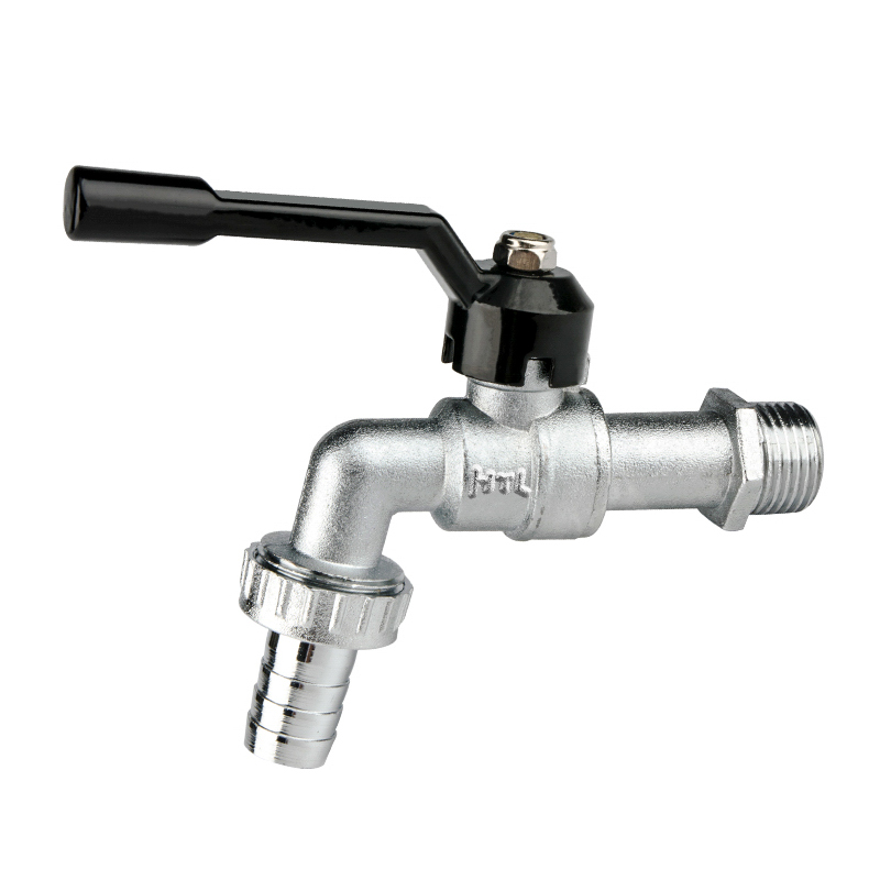 Цинковые краны HELERO HT 100-0244 с шариковым краном, 1/2 дюйма, с алюминиевой ручкой