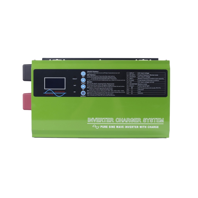 12KW 96Vdc кондиционер AVR инвертора Встроенная 100A контроллер солнечного зарядного устройства 220VAC 50 Гц