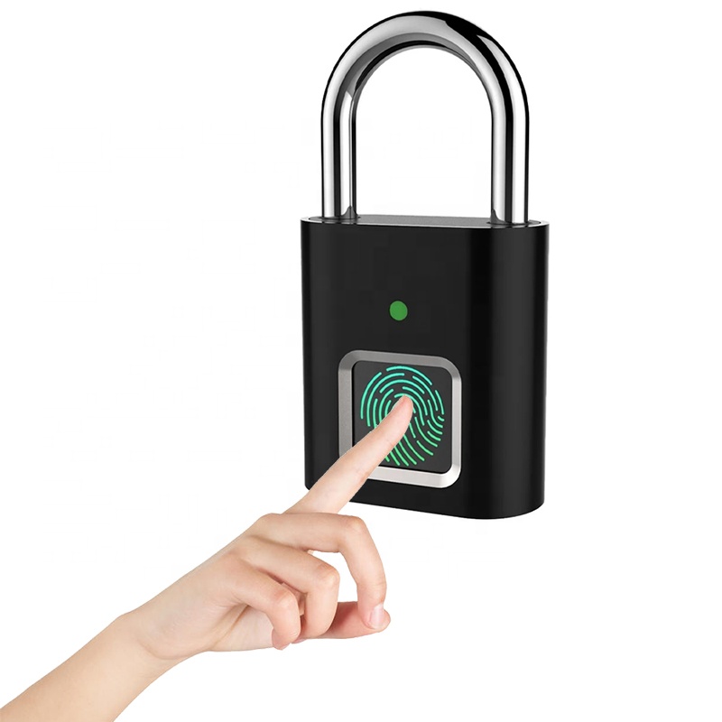 Waterproof Alloy Electronic Security Lock Anti-Theft Anti-lost Safety Keyless Locker Luggage Smart Fingerprint Padlock