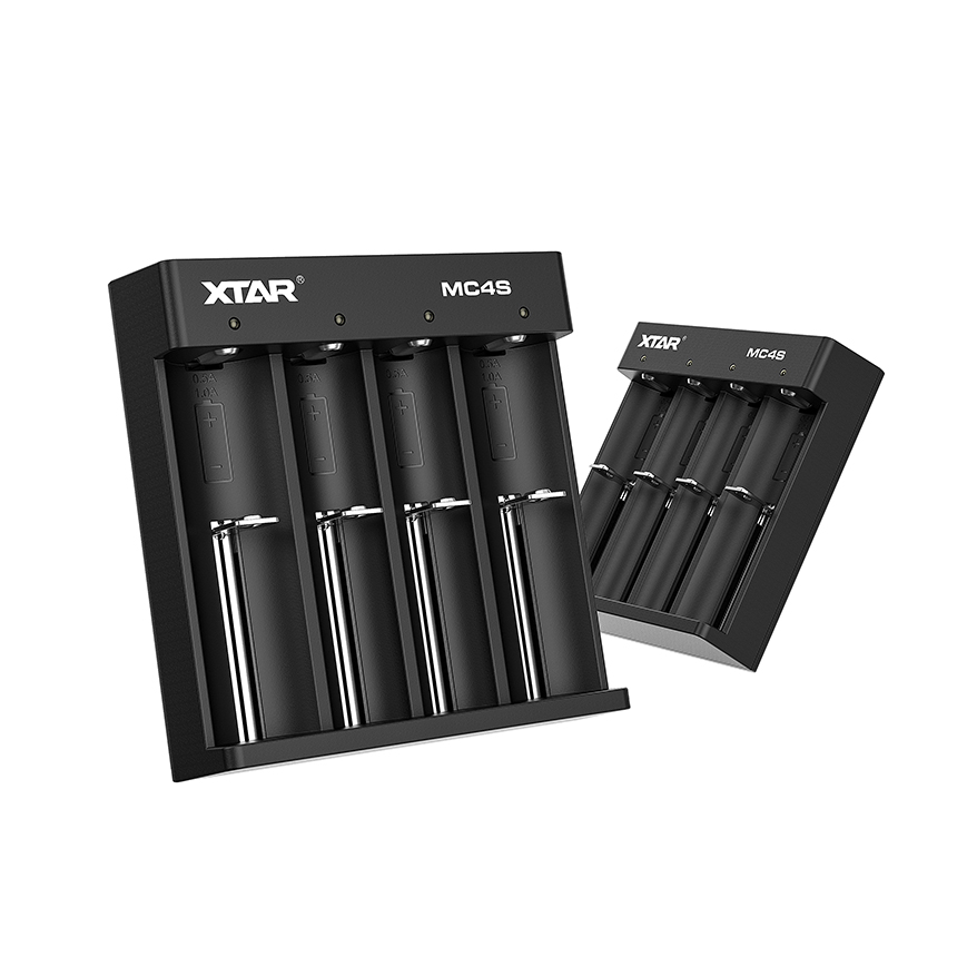 Новый Upgade XTAR MC4S 4 слота зарядное устройство 18650 зарядное устройство для Nimh li-ion