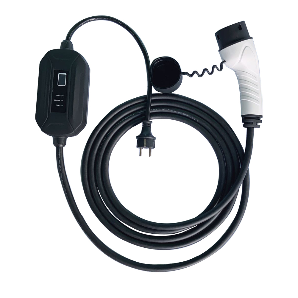 16 А Тип 2 IEC62196 европейского стандарта портативное зарядное устройство для электромобилей кВт