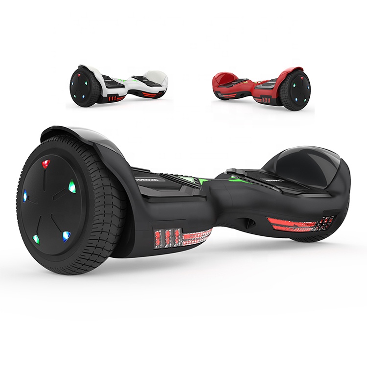 TOMOLOO Q8 фиолетовый 6,5 дюймовый детский светодиодный Черный Белый двухколесный самобалансирующийся Электрический Ховерборд скутеры для продажи