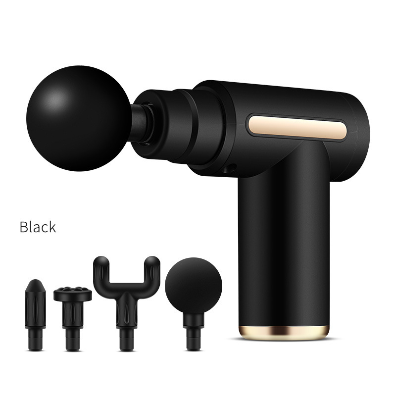 Dropshipping High-Quality Deep Tissue Rechargeable Fascial Massage Gun with 4 Interchangeable Heads