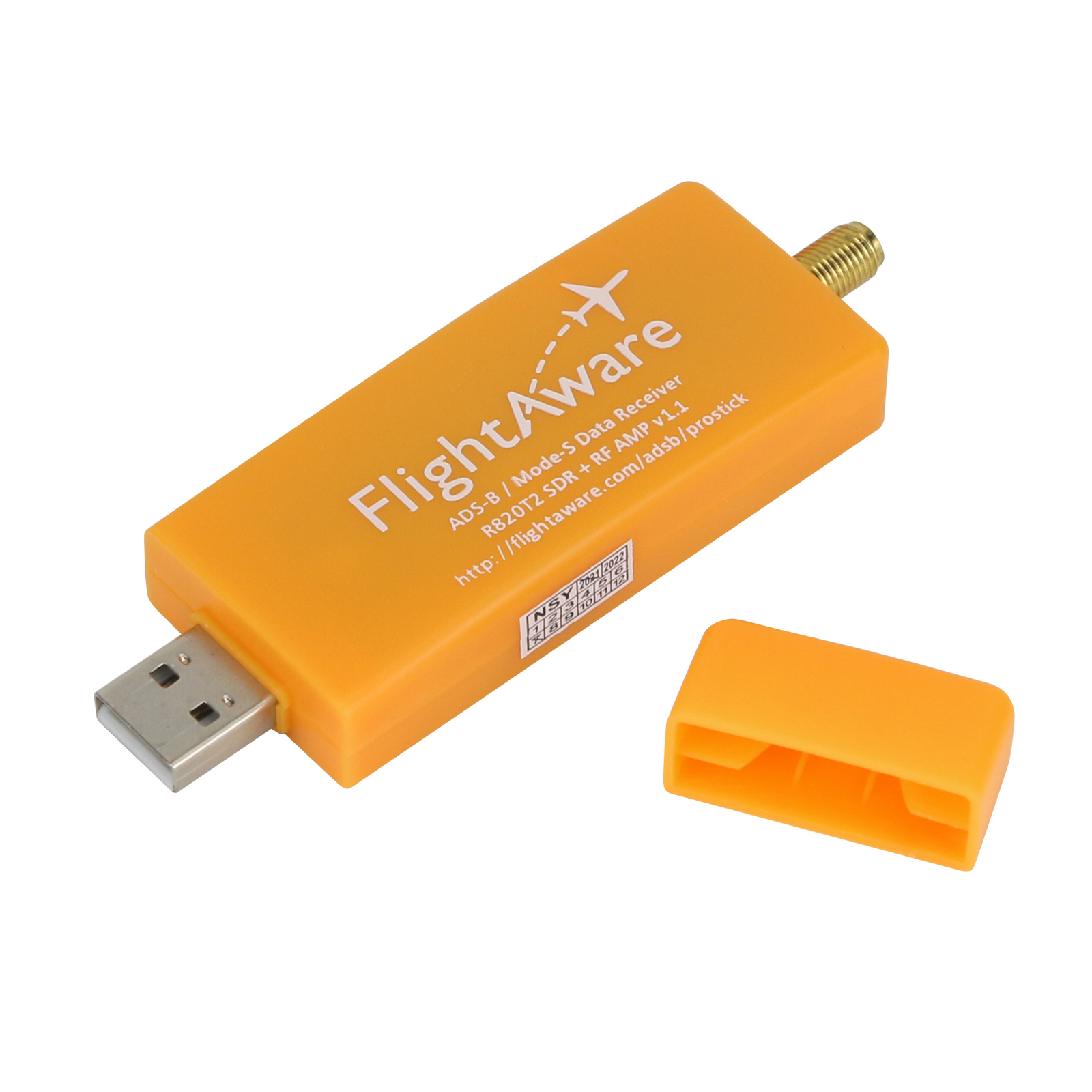 FlightAware Pro флеш-карта USB SDR данные ADS-B приемник с R820T2 чип Встроенный усилитель SMAF