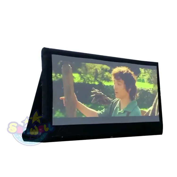 High Quality Custom Indoor Outdoor Inflatable Projection Cinema Movie Screen For Sale