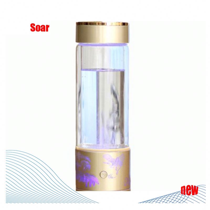 outdoor use usb rechargeable ionizer electrolysis machine generator hydrogen rich water bottle